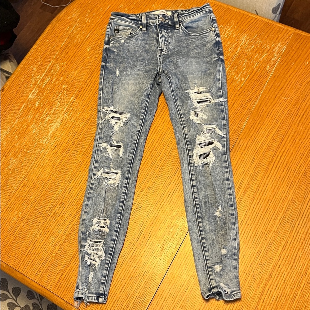 KanCan Light Blue Distressed Skinny Jeans